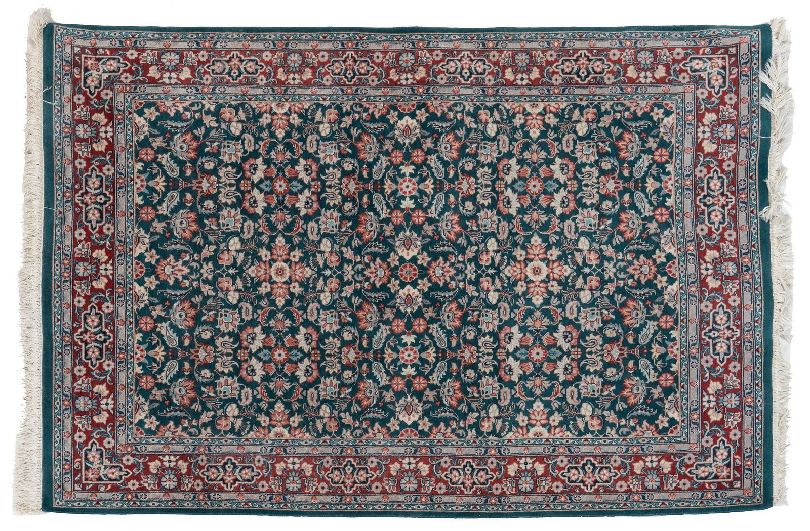 Hand-Made Keshan Style Estate Rug, 6'5" x 4'2" (1 of 3)