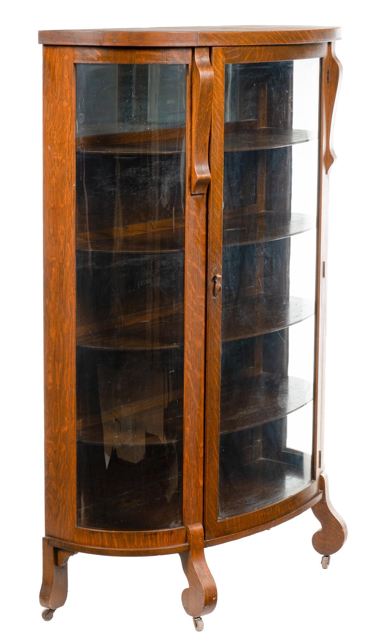 Antique Glass Curio Display Cabinet (1 of 5)
