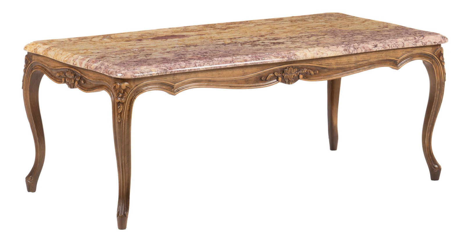 Louis XV Style Marble Top Coffee Table (1 of 4)