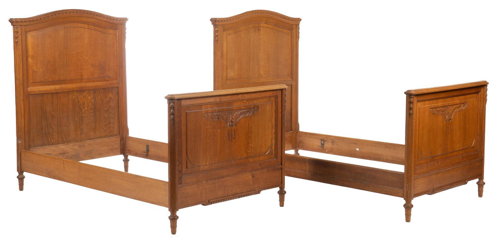 Pair of Louis XVI Style Beds (1 of 5)