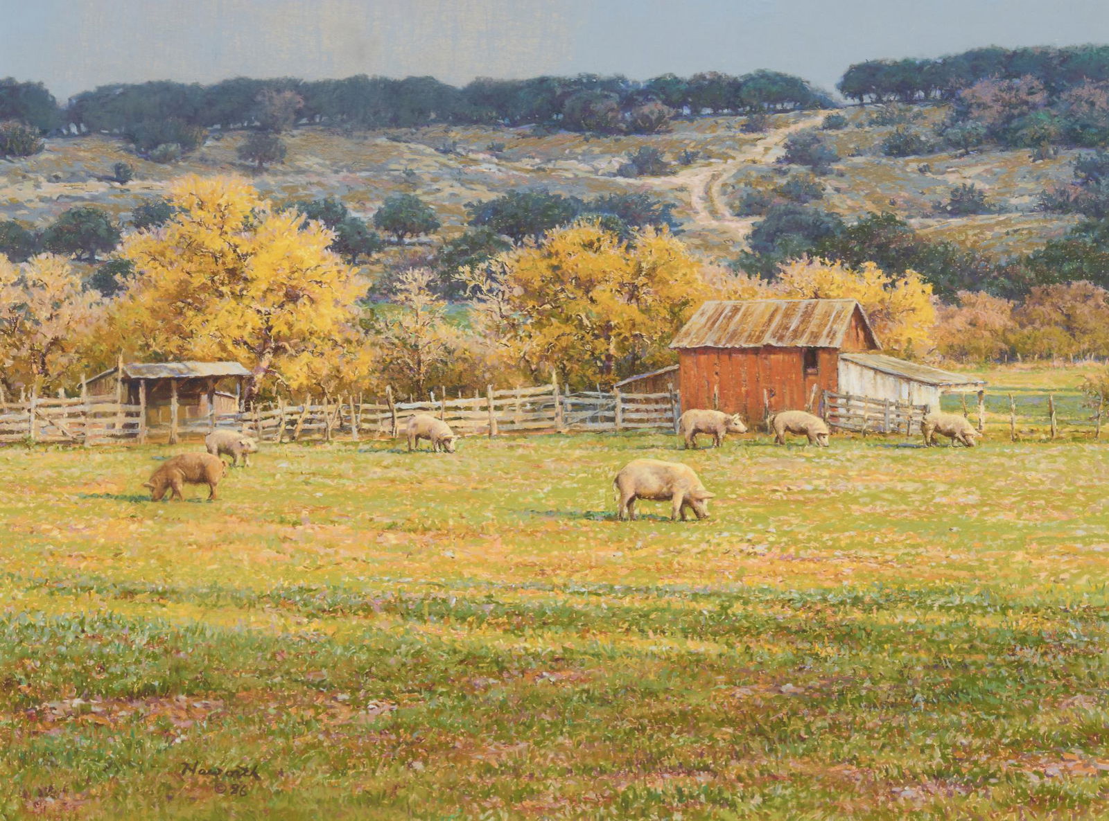 Mark Haworth (b. 1952), "Hog Farm", 1986 (1 of 5)