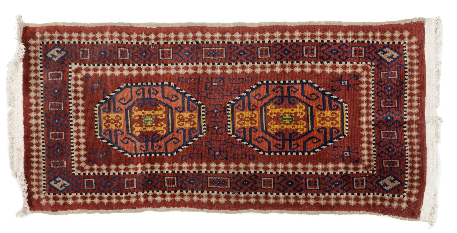 Hand-Made Caucasian Kazak Style Rug, 5'11" x 2'8" (1 of 3)