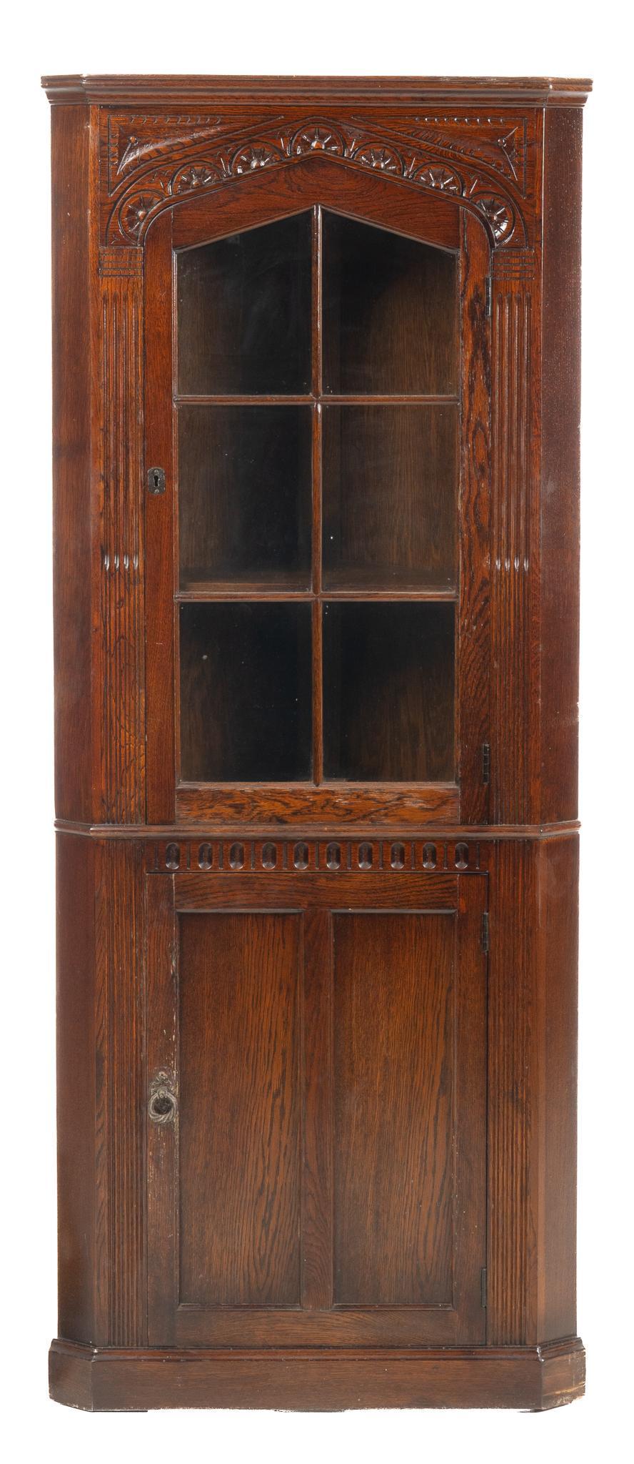 Carved Corner Cabinet (1 of 4)