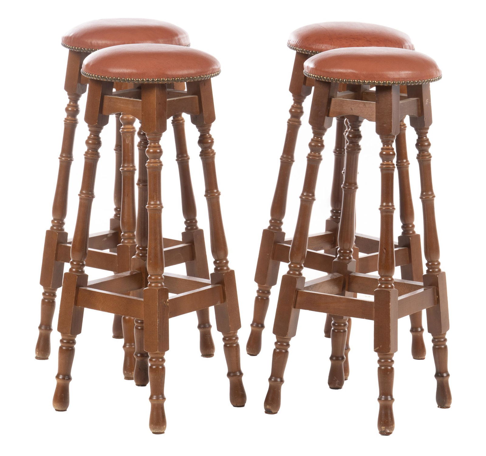 Set of (4) Louis XVI Style Bar Stools (1 of 4)
