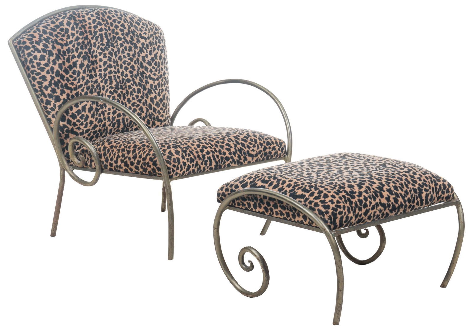 Animal Print Chair & Stool (1 of 4)