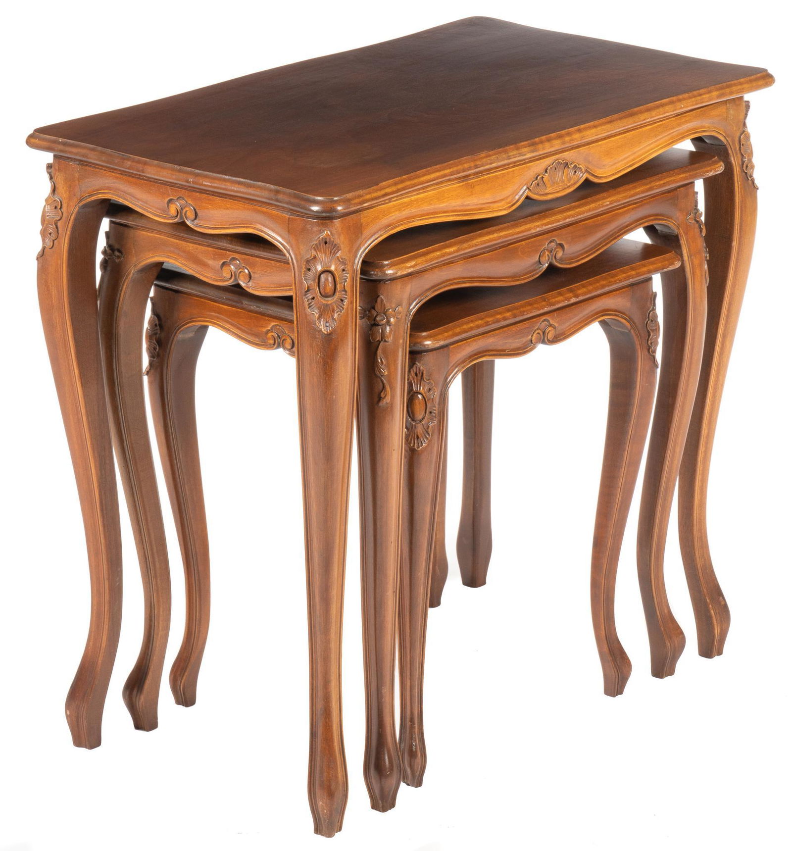 Nest of (3) Louis XV Style Tables (1 of 6)