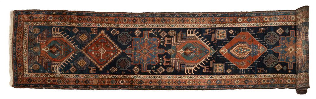 Handmade Rug Runner, 18 ft. 2 in. x 3 ft. 3 in. (1 of 3)