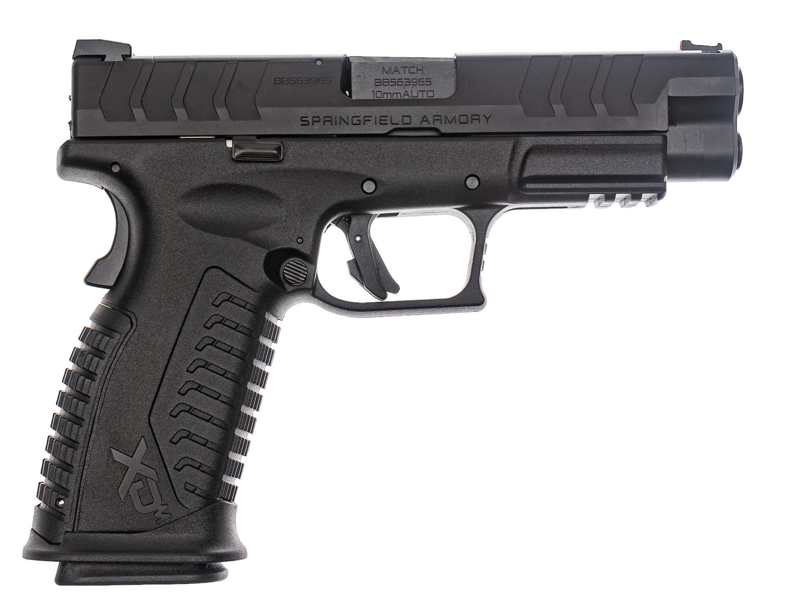 NIB Springfield XDM Elite 10mm Semi Auto Pistol: Serial: BB563965 Manufacturer: Springfield Armory, Croatia Model: XDM Elite Caliber: 10mm Barrel length: 4.5 in. OAL: 8.25 in. (box: 10.5 x 9.75 x 2.5 in.) Condition: Factory NIB Includes: Factory box