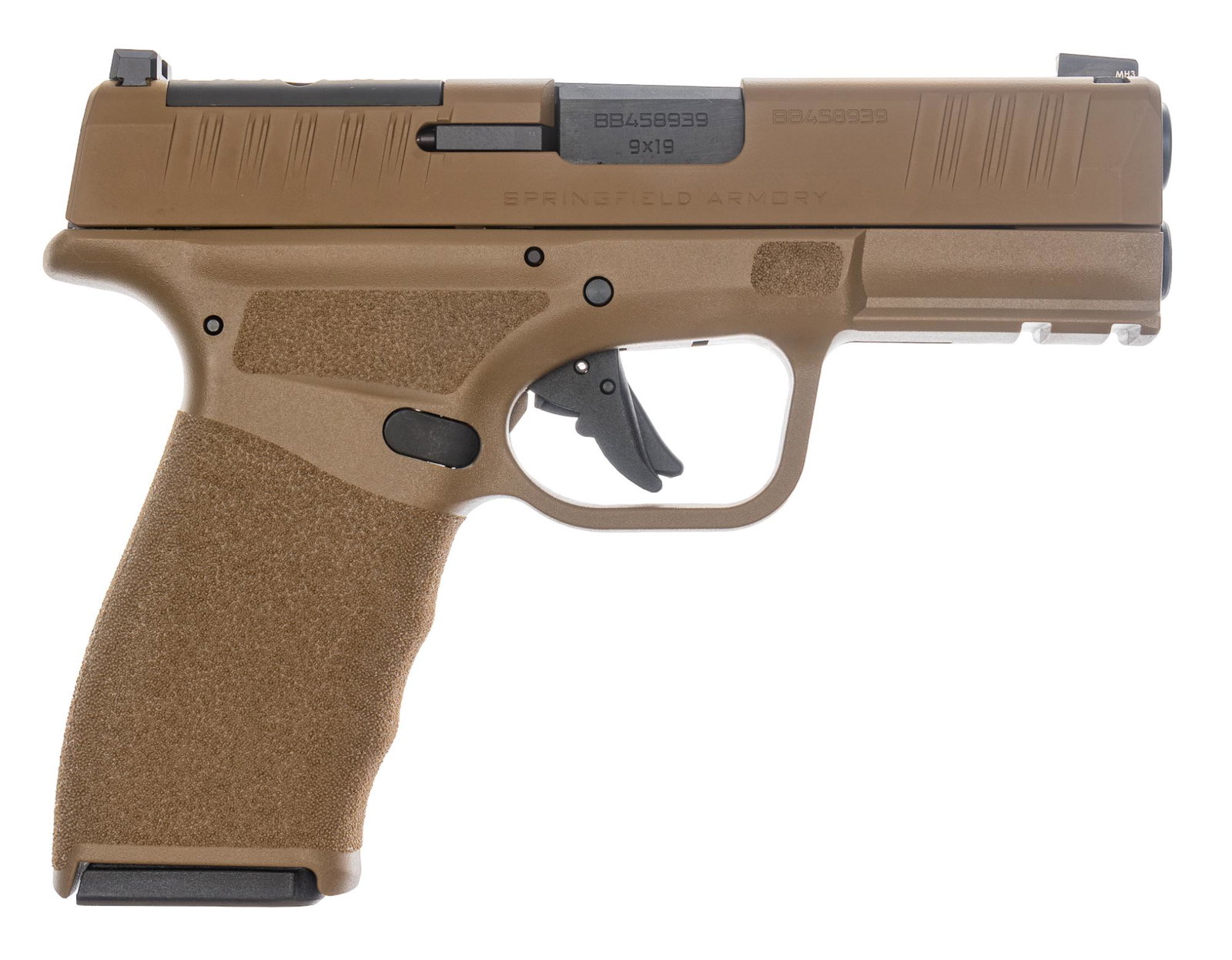 NIB Springfield Hellcat Pro 9mm Semi Auto Pistol: Serial: BB458939 Manufacturer: Springfield Armory, Croatia Model: Hellcat Pro Caliber: 9mm Barrel length: 3.7 in. OAL: 6.75 in. (box: 10 x 9 x 2.25 in.) Condition: Factory NIB Includes: Factory box &a
