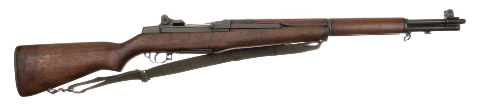 WWII Springfield Armory M1 Garand 30-06 Semi Auto Rifle: Serial: 3594900 Manufacturer: Springfield Armory (c. March 1945) / Exel Garnder, Mass. import Model: M1 Garand Caliber: 30-06 SPRG Barrel length: 24 in. OAL: 43.5 in. Condition: Very Good; wood stock 