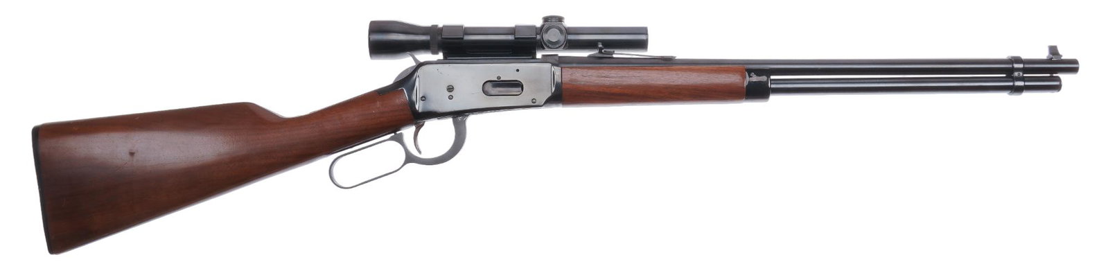 Sears Ted Williams Model 100 30-30 WIN Rifle: Serial: V113800 Manufacturer: Sears, Roebuck & Co. Model: Ted Williams Model 100 Caliber: 30-30 WIN Barrel Length: 20 in. OAL: 38 in. Condition: Good; wood stock has moderate handling marks; barre