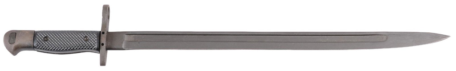 US Vietnam Era 1917 Bayonet: Manufacturer: General Cutlery Model: 1917 Bayonet Blade Length: 17 in. Overall Length: 22.5 in. Condition: Very Good - Excellent; blade is Parkerized with some light handling marks and factory forge m