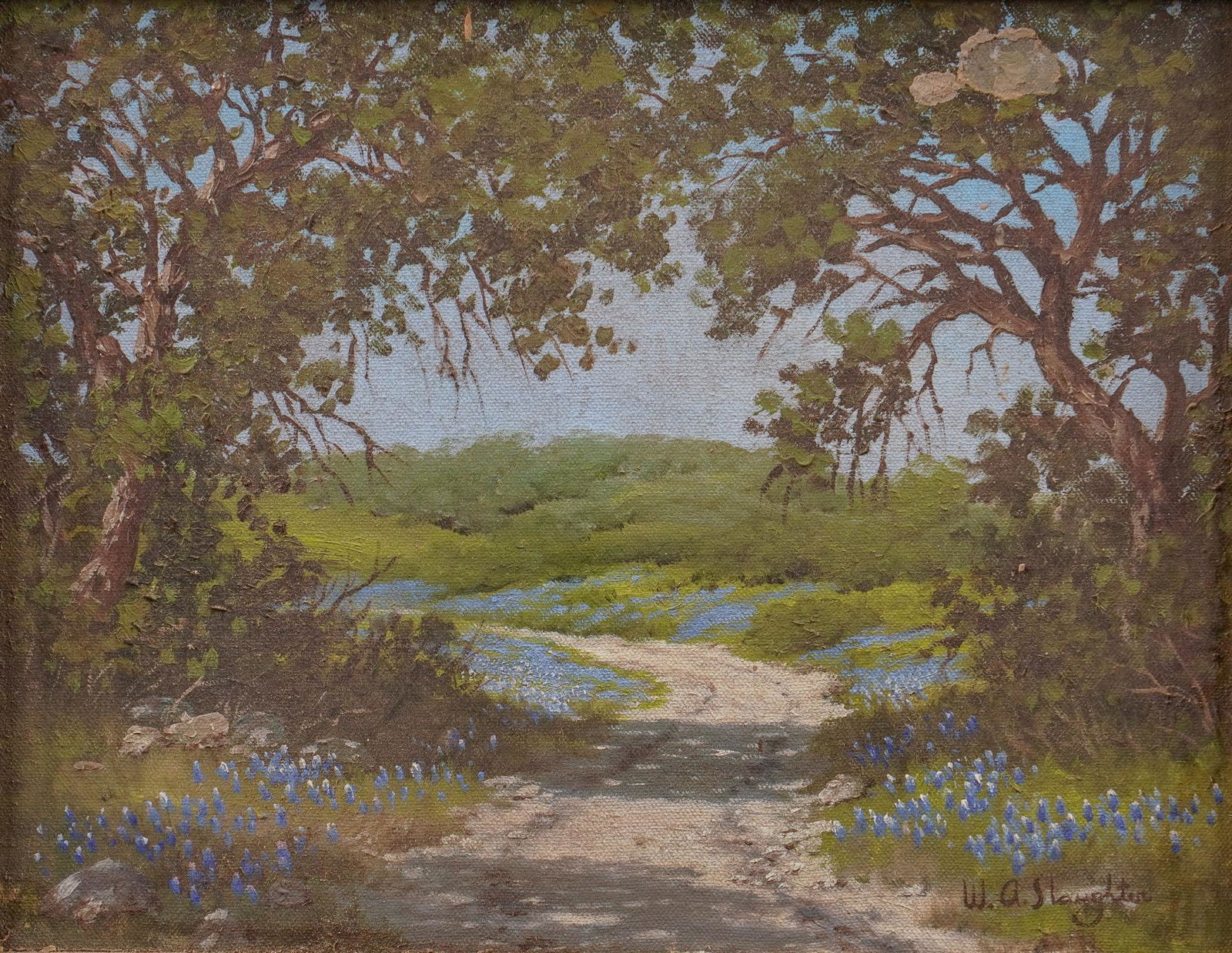 William A. Slaughter, Bluebonnets and Road (1 of 4)