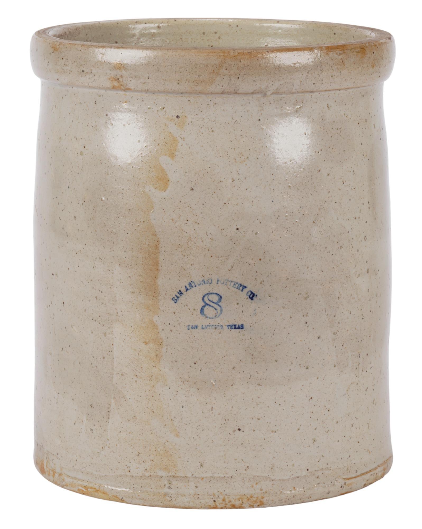 8-Gallon San Antonio Pottery Co. (TX) Crock (1 of 6)