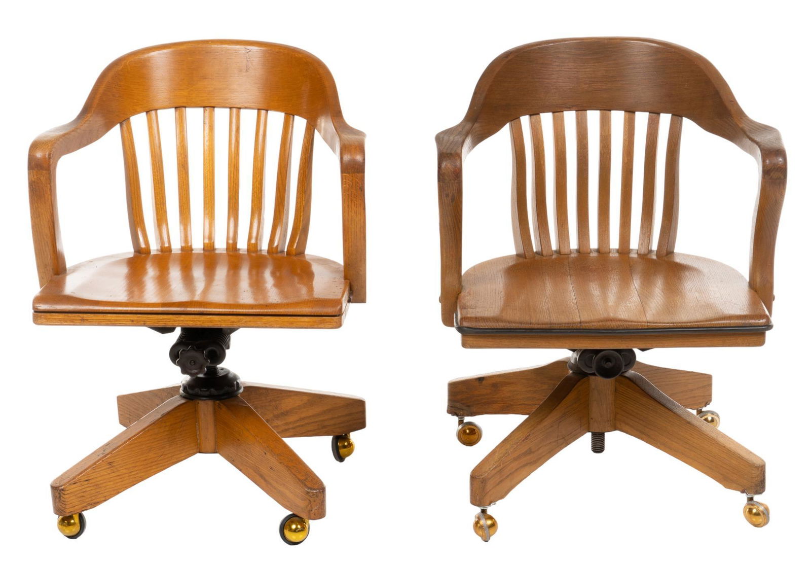 Pair of Captain's Desk Chairs (1 of 8)