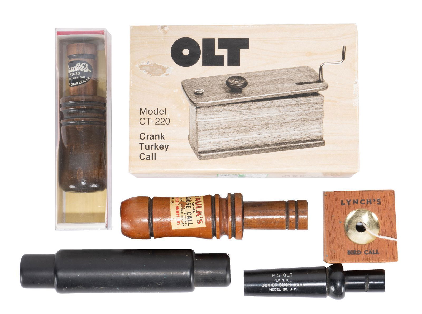 Collection of (8) Olt, Faulk, and Lynch Hunting Calls (1 of 9)