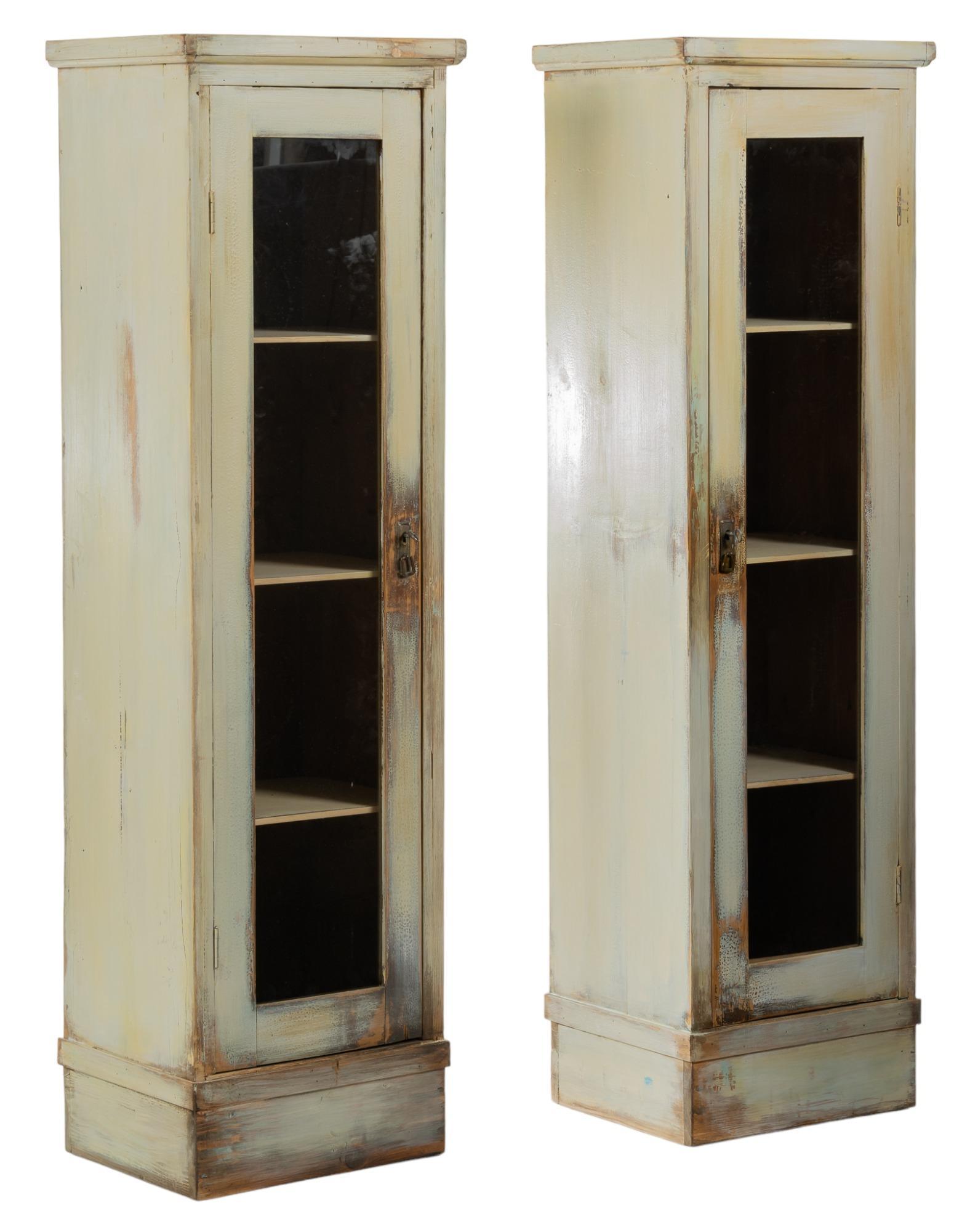 Pair of Painted Farmhouse Bookcases (1 of 6)