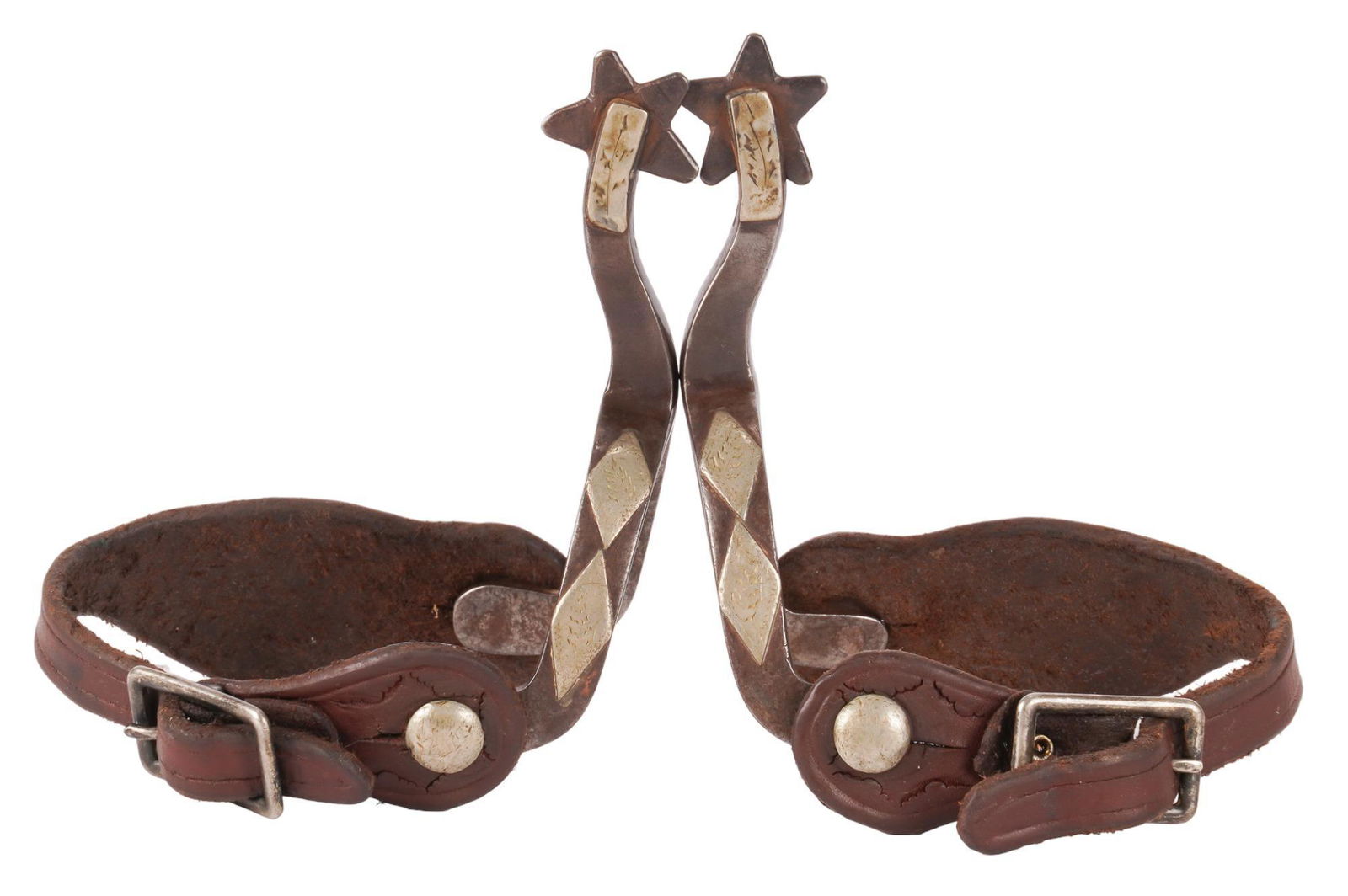JR McChesney, Double Diamond Mounted Cowboy Spurs (1 of 6)