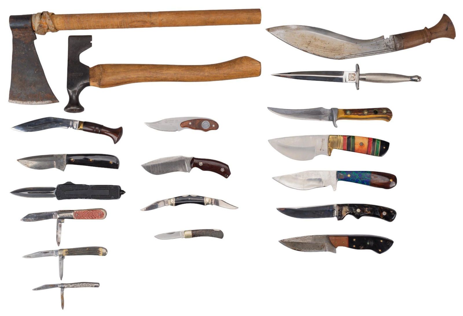 Collection of 19 Mixed Knives and Hatchets (1 of 12)