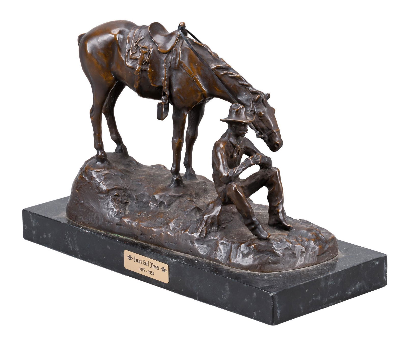 James E. Fraser, Cowboy and Horse Bronze (1 of 9)