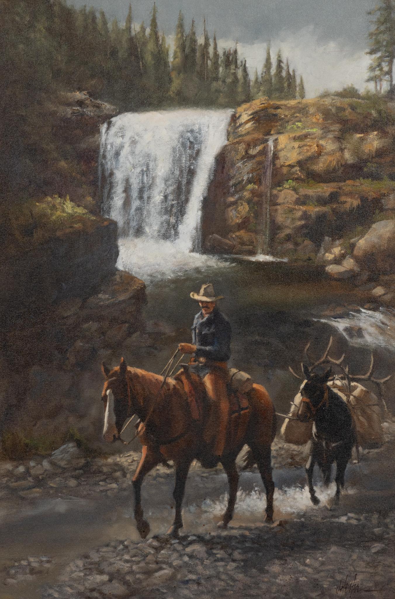 Jay Hester, Cowboy with Pack Mule (1 of 4)