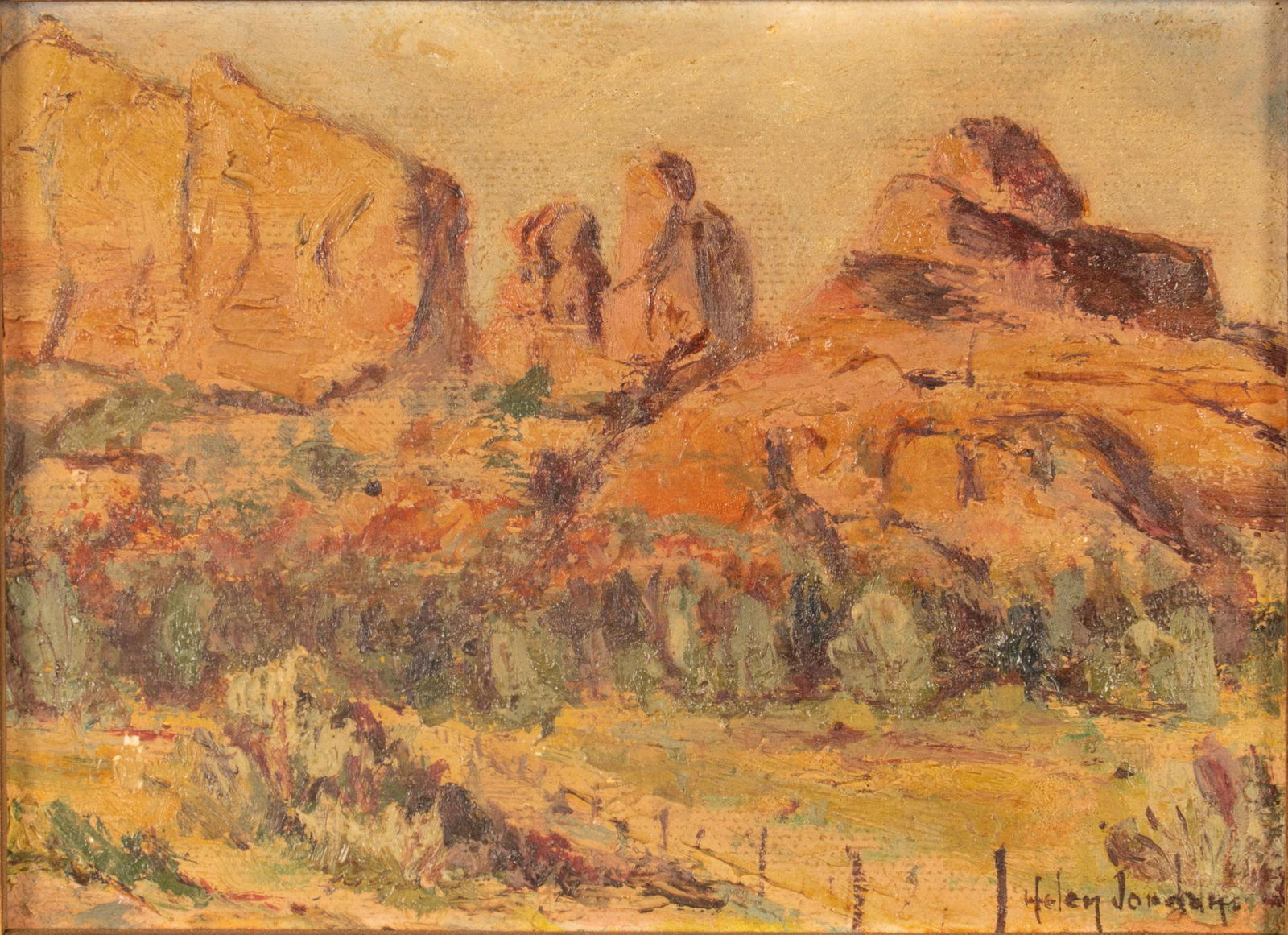 Helen Jordan, Sedona Cliffs Study (1 of 4)