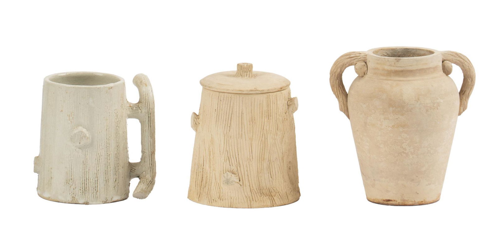 (3) Meyer Pottery (TX) Unglazed Pottery Pieces (1 of 5)