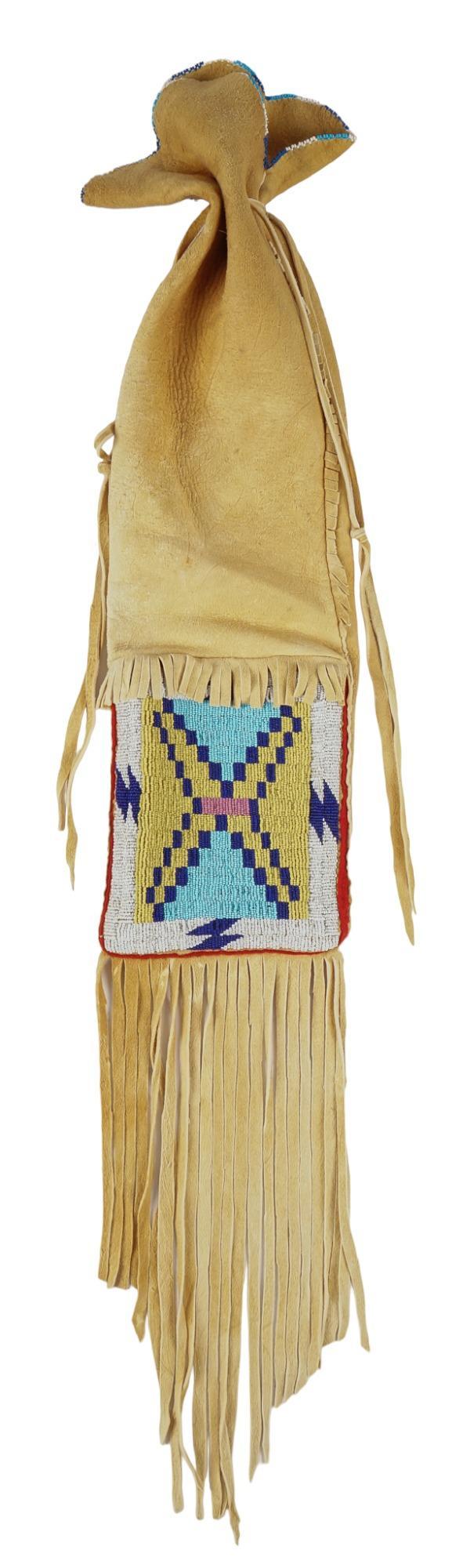 Native American Leather Pipe Bag (1 of 3)