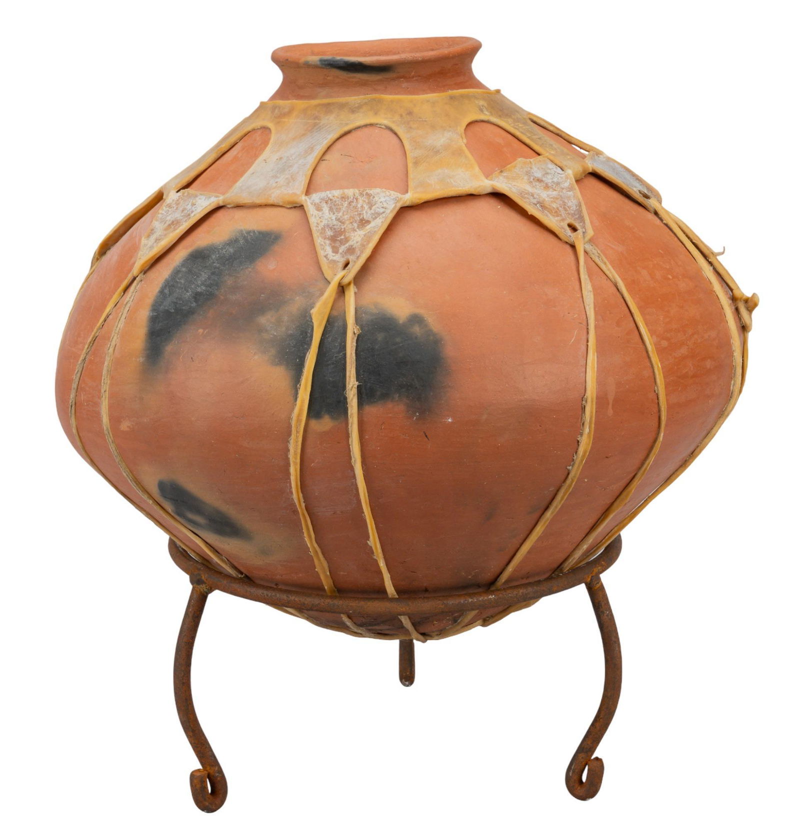 Mexican Pottery Vase on Stand (1 of 5)