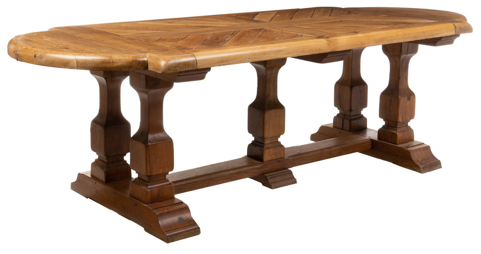 Wooden Farmhouse Dining Table (1 of 8)