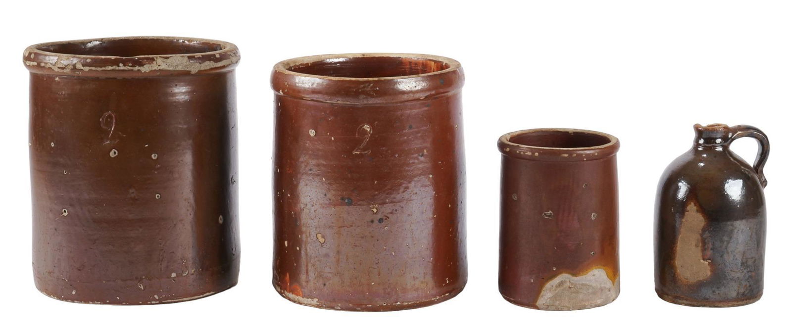 (4) Texas Pottery Examples, Attributed to St. Hedwig (1 of 8)