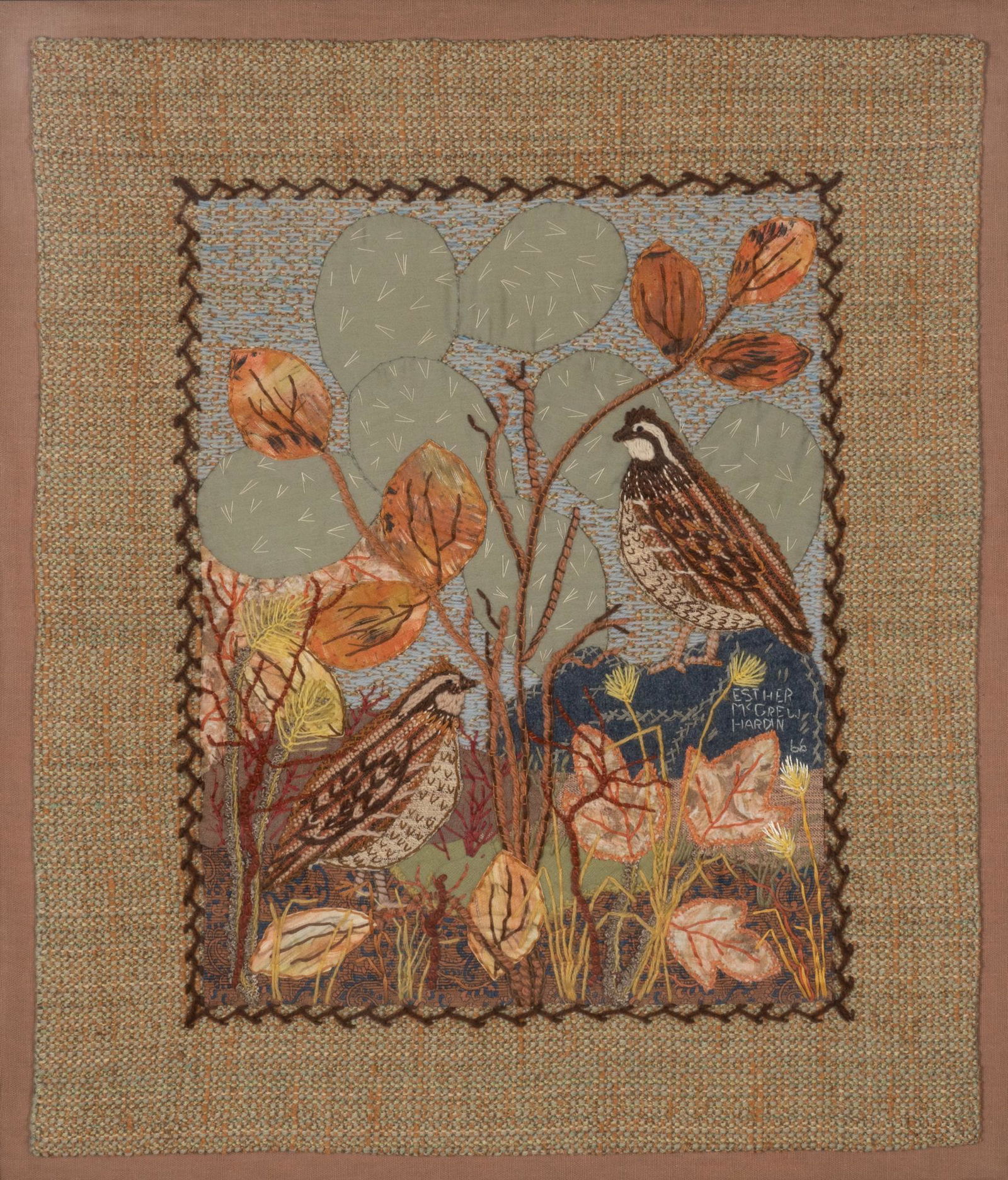 Esther McGraw Hardin, Quails & Cactus (1 of 3)