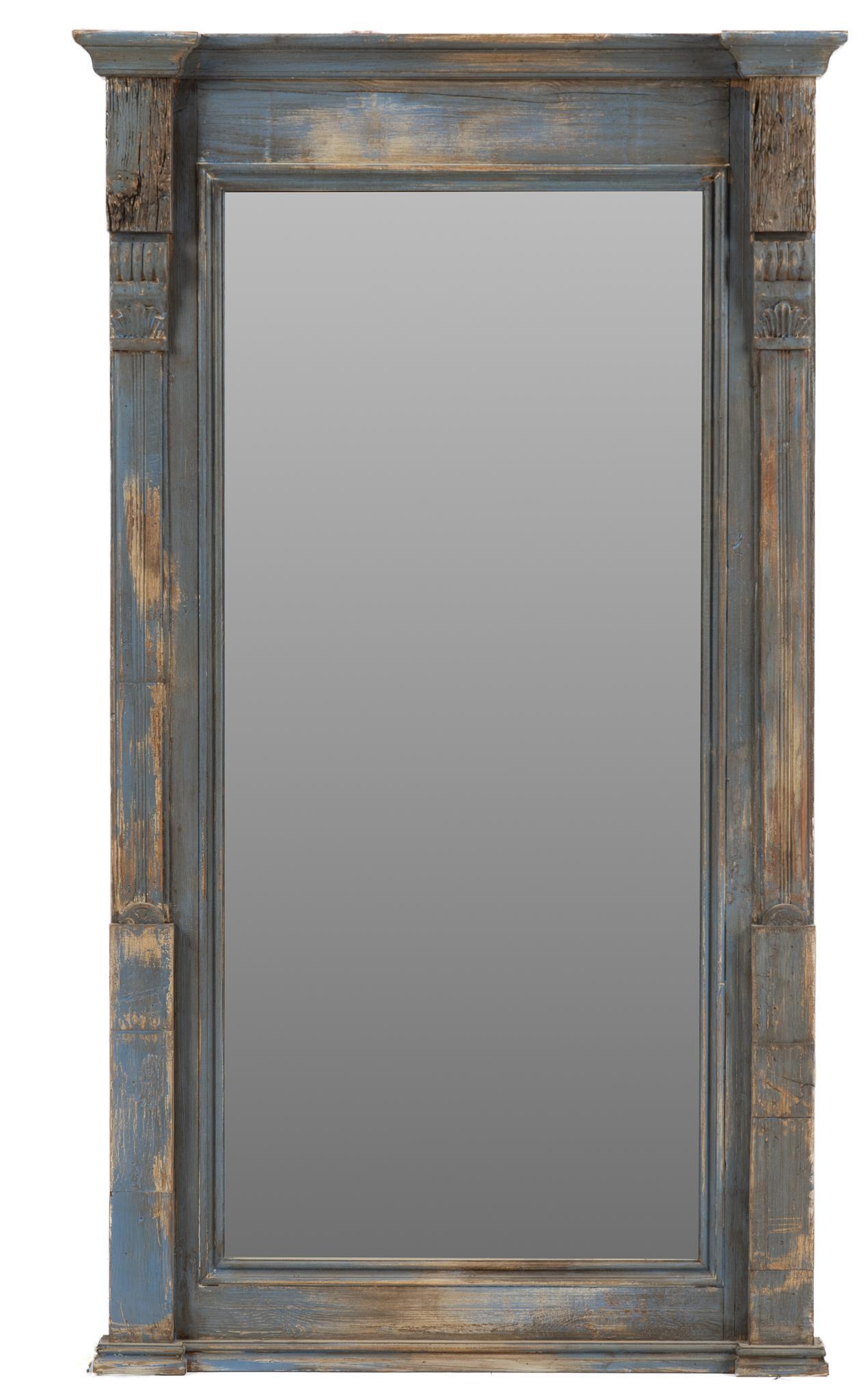Rustic Painted Full Length Mirror (1 of 3)