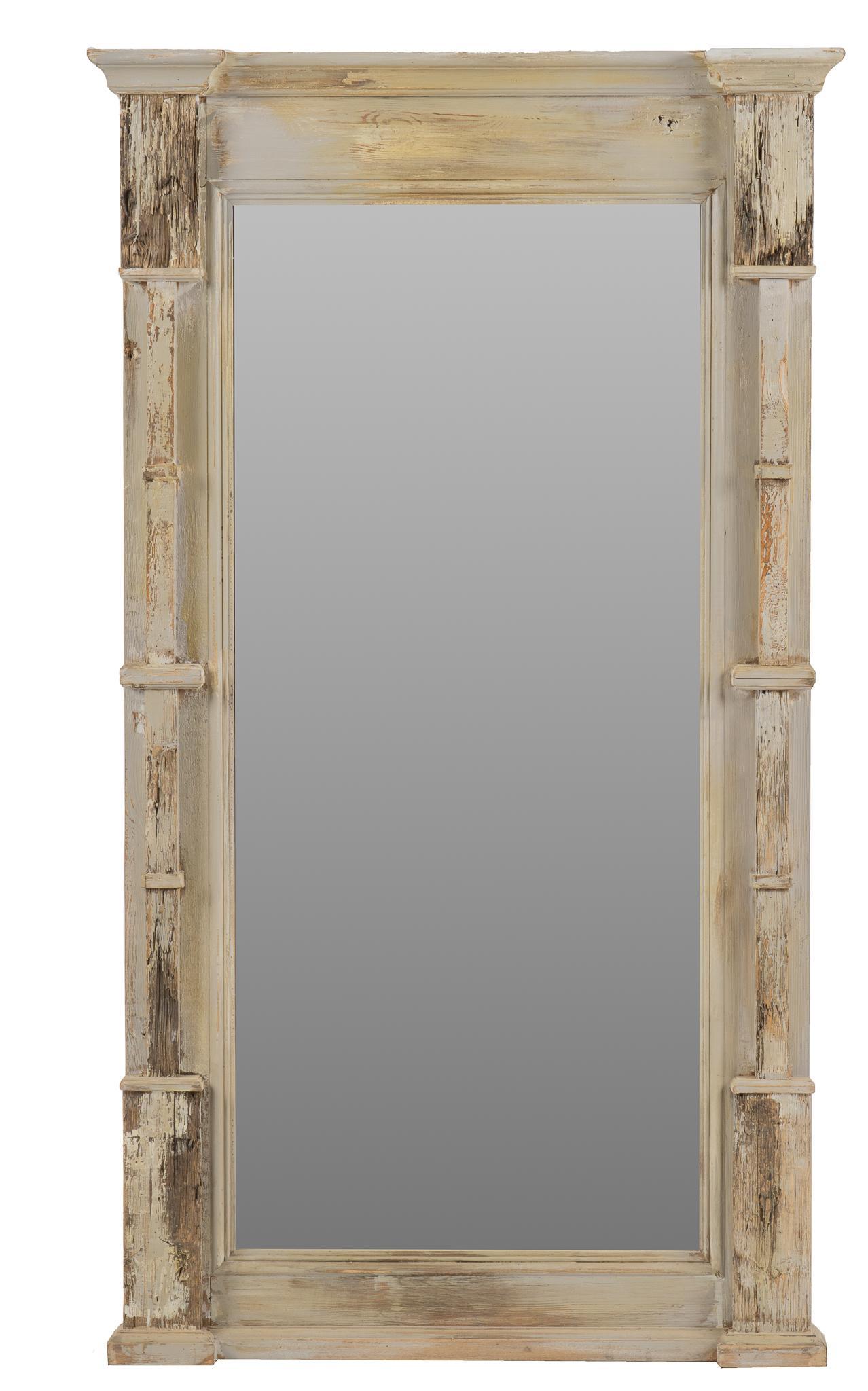 Rustic Painted Full Length Mirror (1 of 3)
