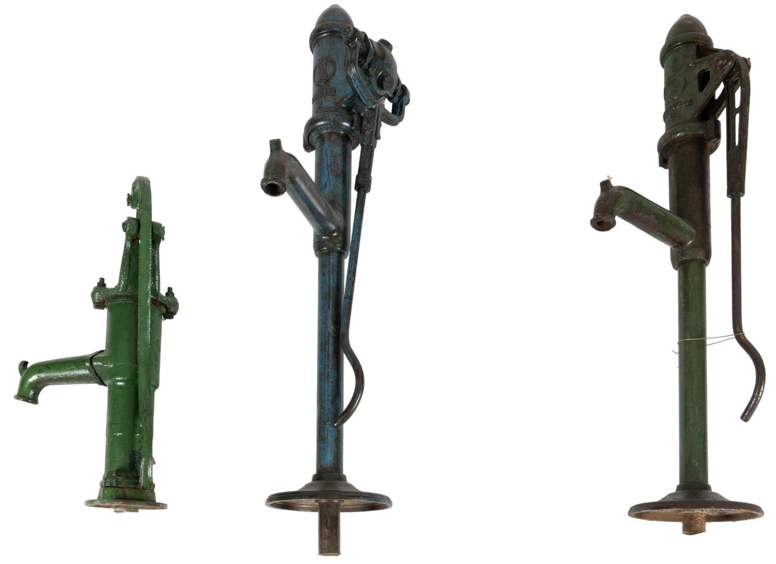 (3) Vintage Cast Iron Water Pumps (1 of 10)