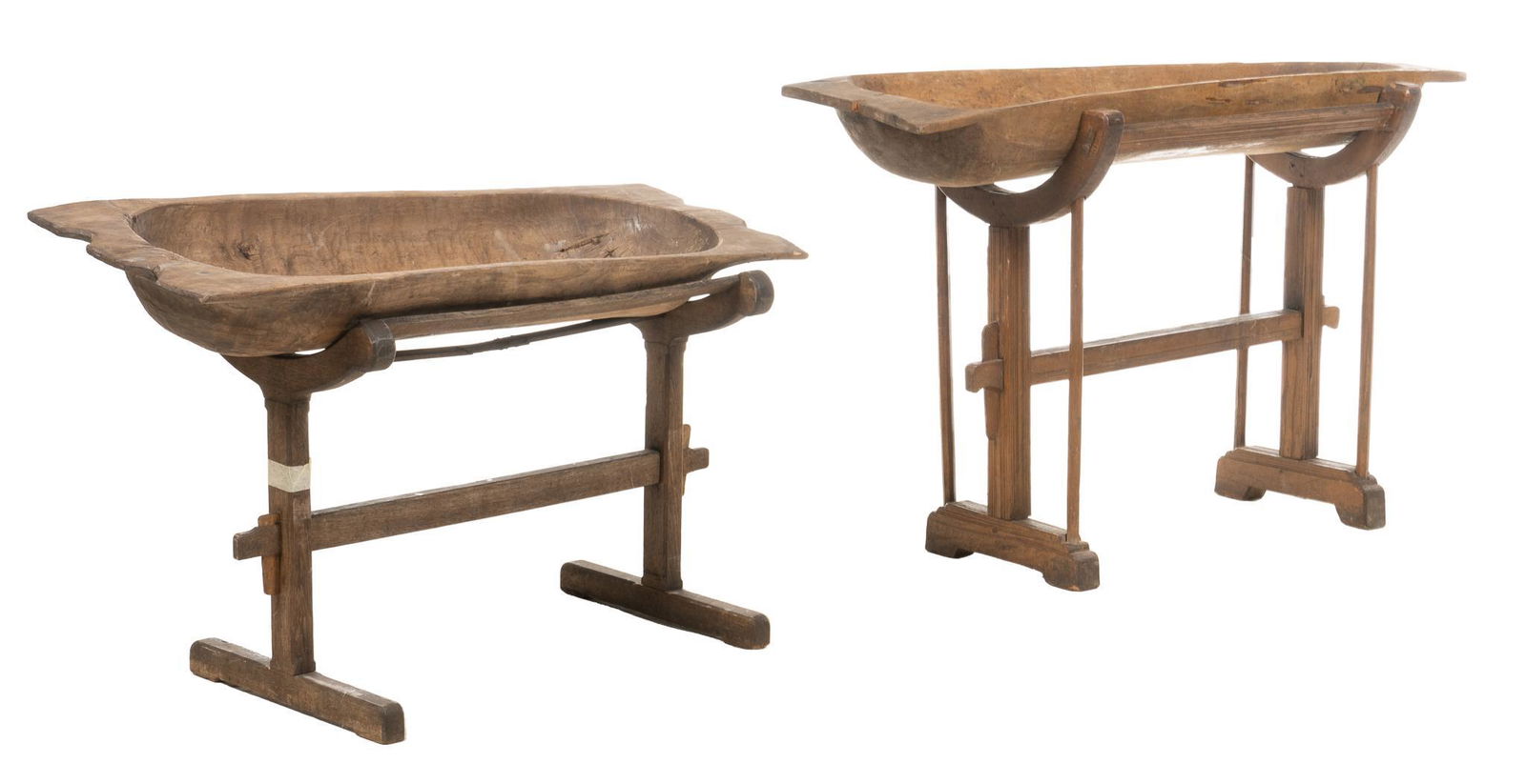 (2) Wooden Dough Trays on Stands (1 of 7)