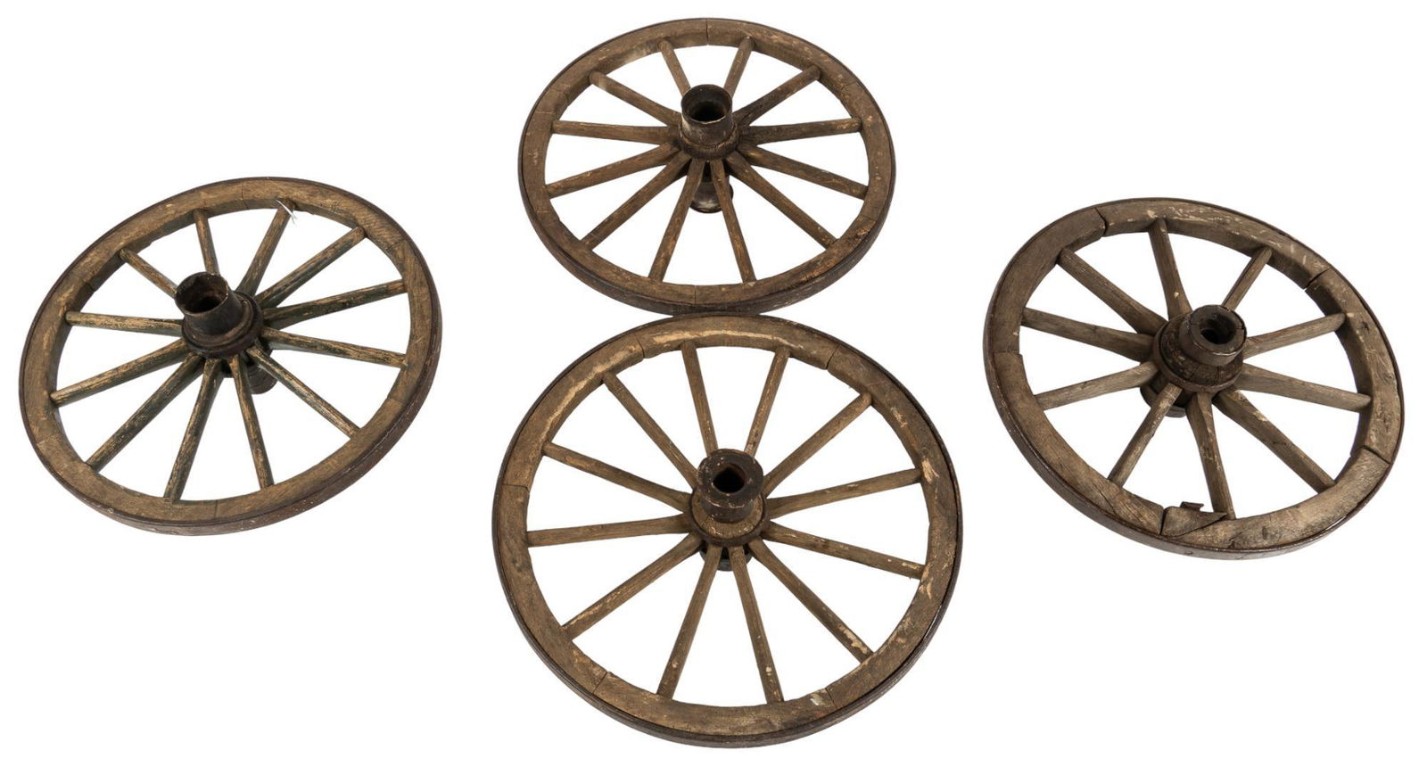 (4) Vintage Wagon Wheels (1 of 7)