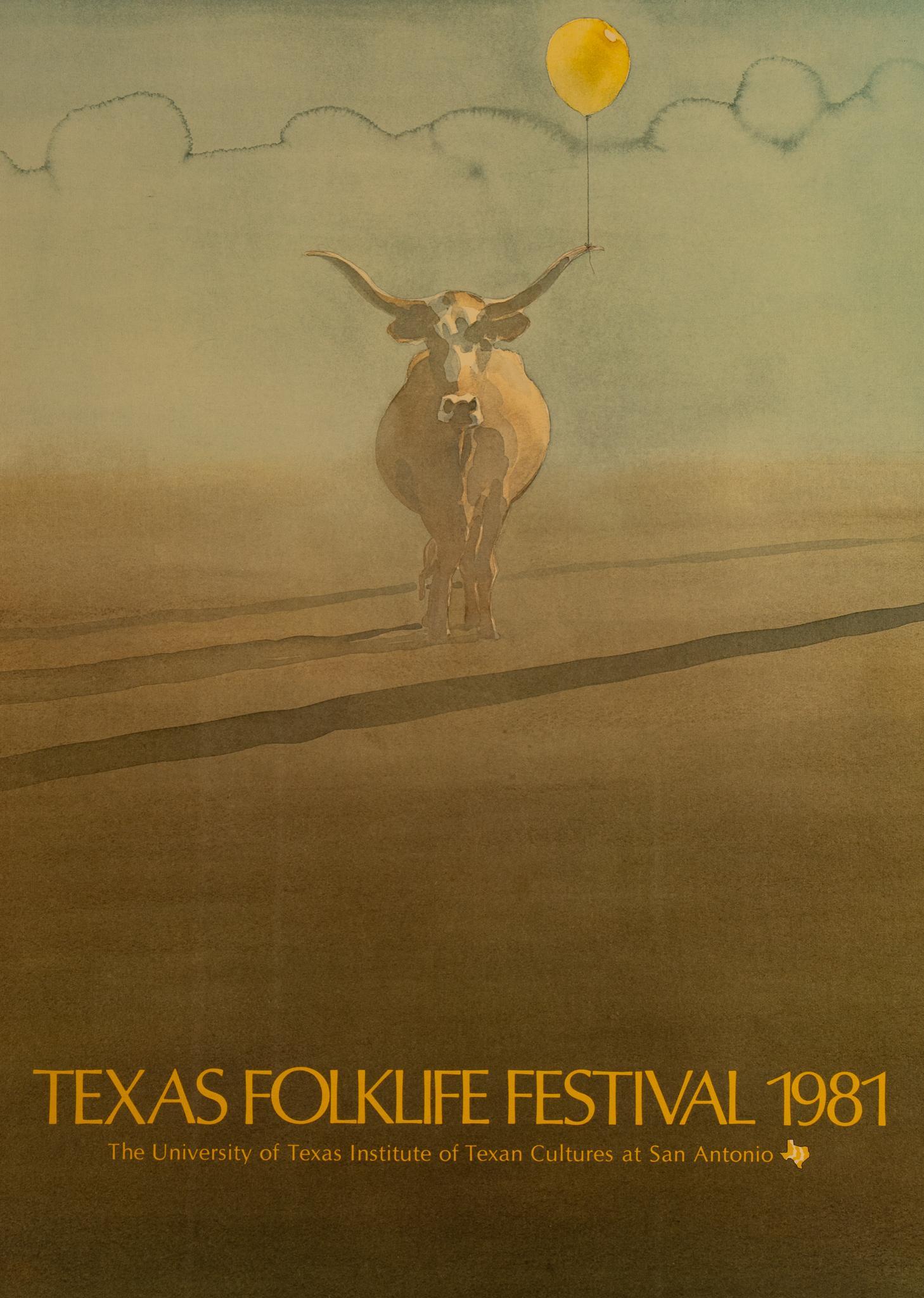 Brad Braune, Texas Folklife Festival Poster, 1981 (1 of 3)