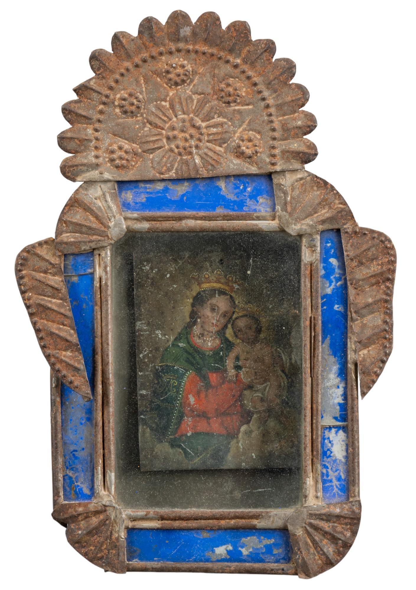 19th C. Mexican Retablo, Nuestra Senora De Refugio De Los Pecadores (1 of 4)