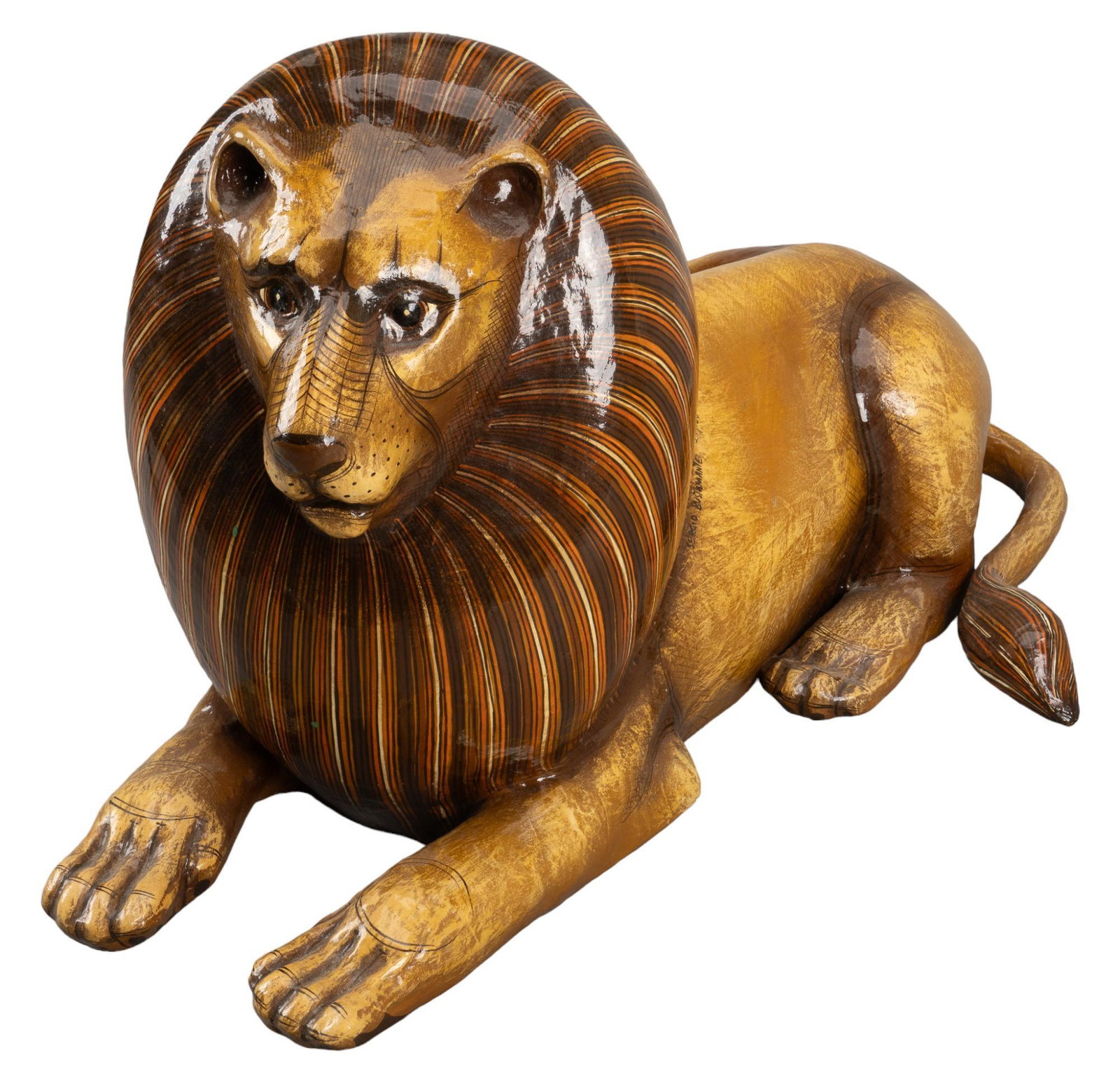 Sergio Bustamante (b.1949, MEX), Paper-Mache Lion (1 of 8)