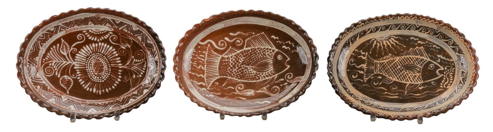 Ceclia Cuiriz Morales, (3) Ceramic Chargers (1 of 9)