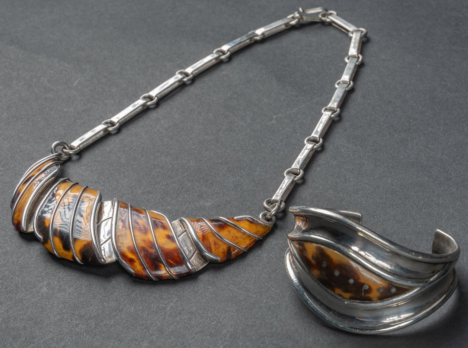 William Spratling, Croissant Necklace and Bracelet (1 of 9)