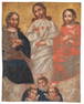 19th C. Mexican Retablo, La Santa Trinidad