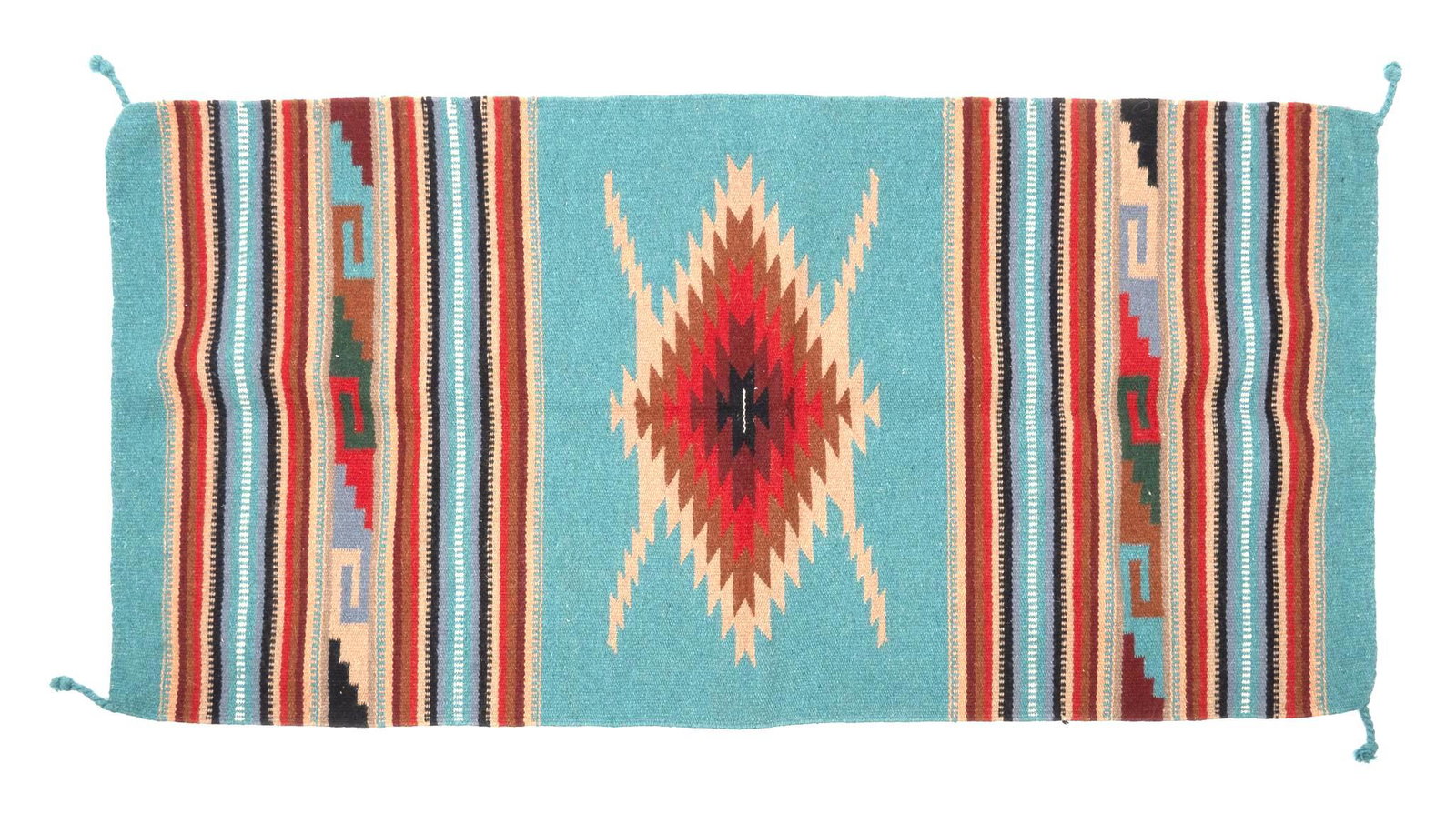Mission Del Rey Zapotec Indian Style Southwestern Rug (1 of 3)