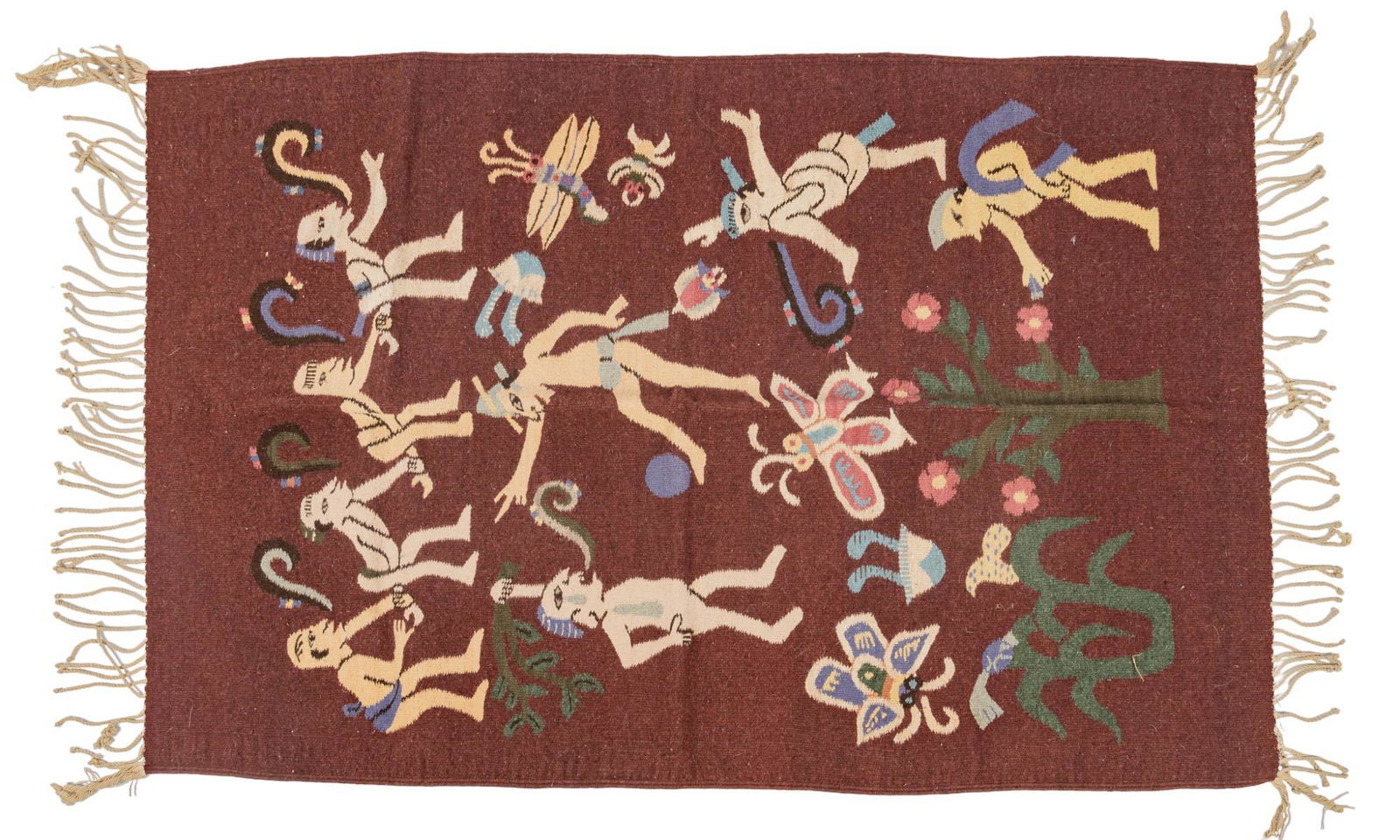 Hand-Made Zapotec Rug 5'3" x 3"5 (1 of 3)