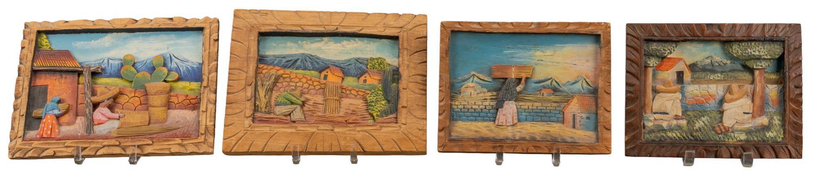 (4) Ray Wade Inc. (Mexico, 20th Century), Carved Wooden Plaques (1 of 9)