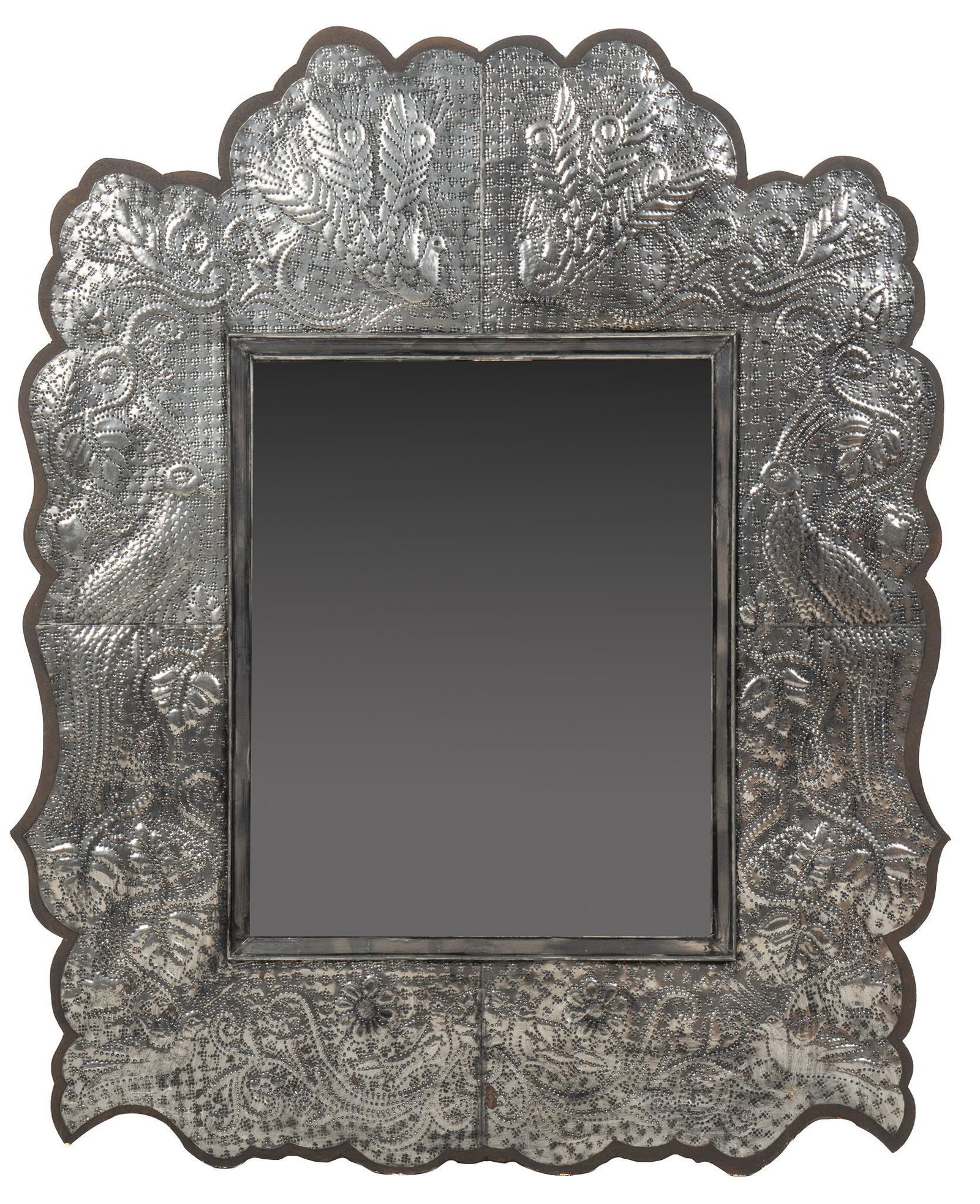Mexican Punched Tin Wall Mirror (1 of 5)