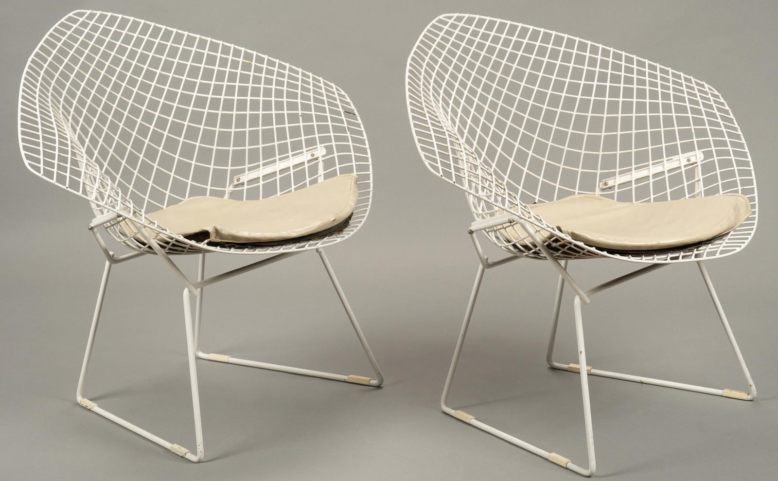 Pair of Harry Bertoia (ITA) Diamond Chairs (1 of 6)
