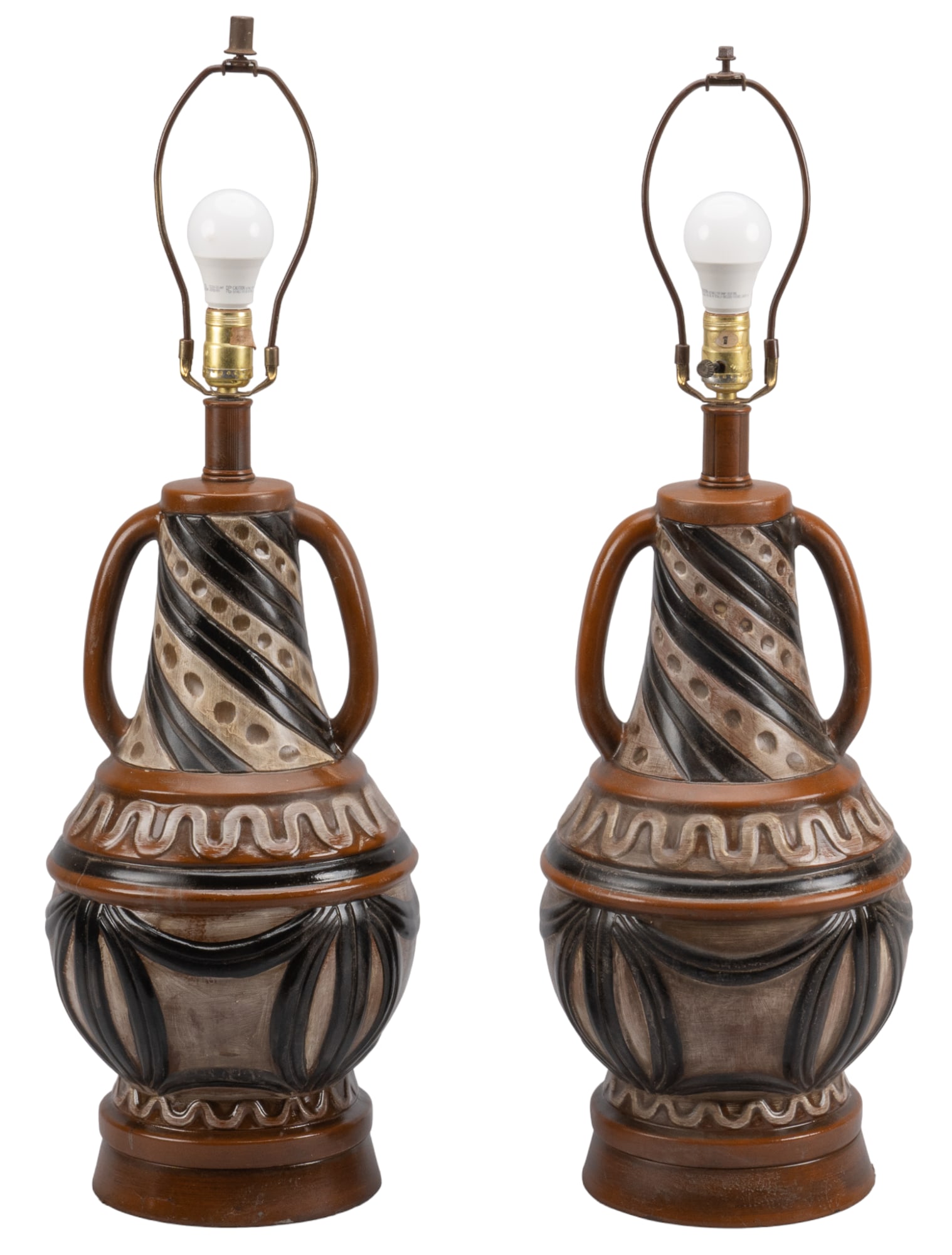 Pair of Mid-Century Ceramic Table Lamps (1 of 6)