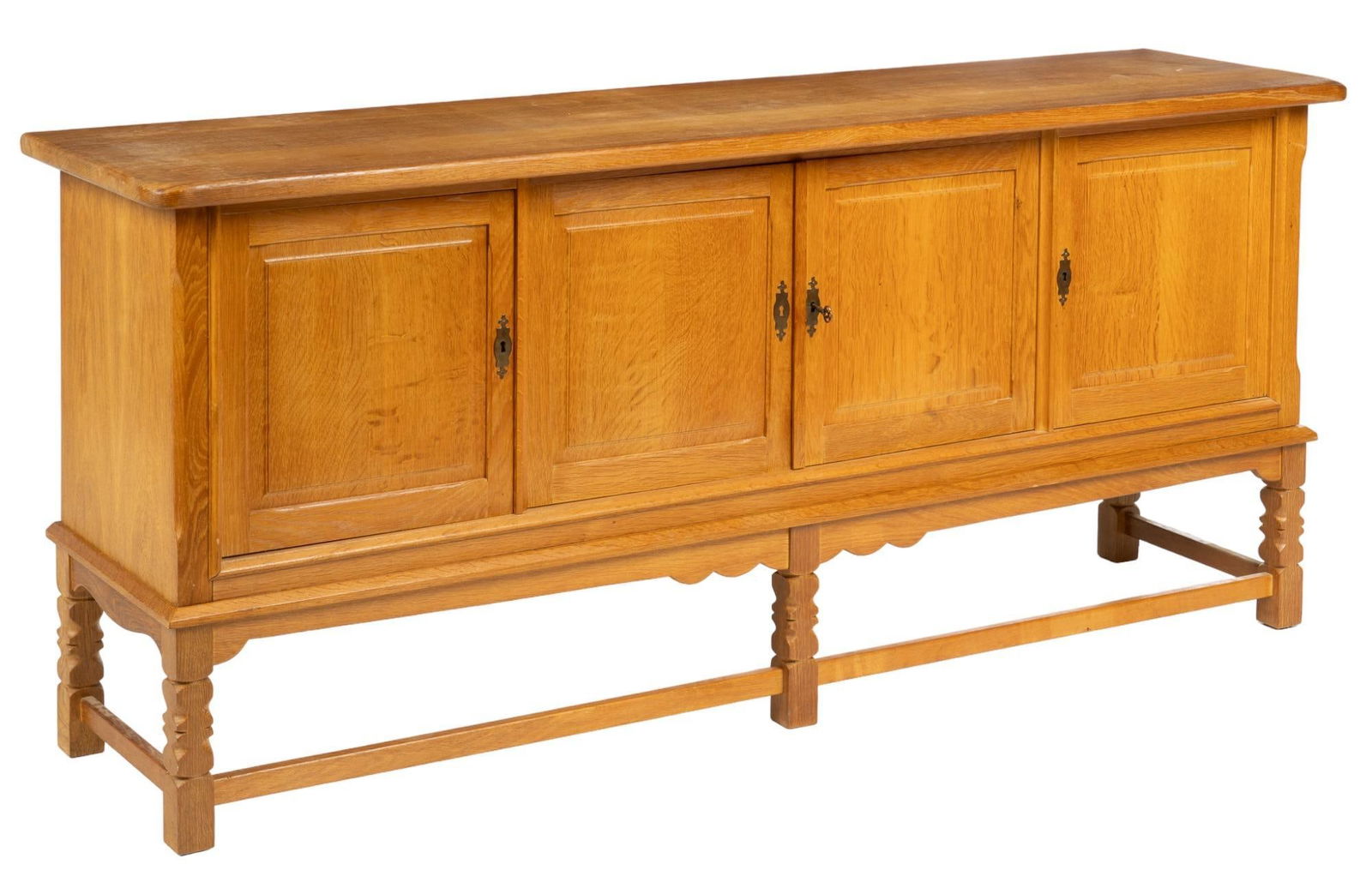 Danish Mid-Century Oak Credenza (1 of 6)